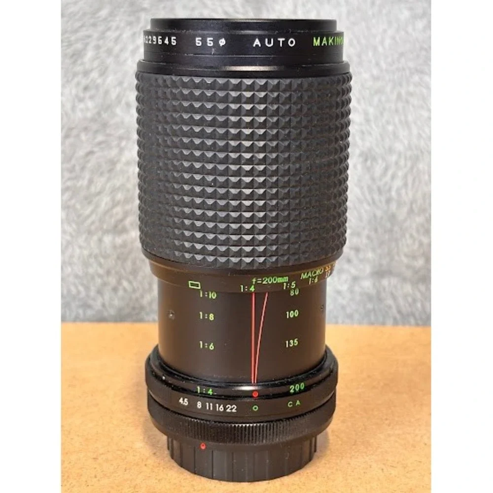 Makinon MC‎ Auto 80-200mm f4.5 Macro Zoom Lens Canon FD Mount Japan